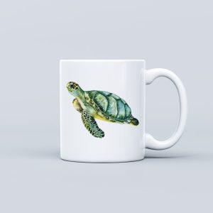 Marine Animal Theme Ceramic Mug - Sea Turtle