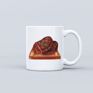 Food Theme Ceramic Mug - Steak
