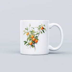Fruit Theme Ceramic Mug - Orange
