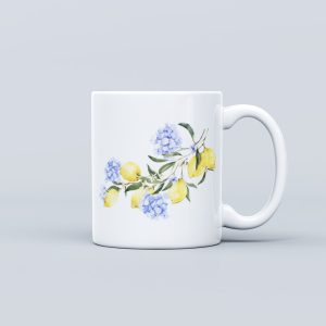 Fruit Theme Ceramic Mug - Lemon