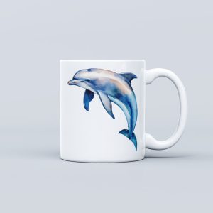 Marine Animal Theme Ceramic Mug - Dolphin